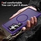 For Samsung Galaxy S24 Ultra 5G Hardware Lens Protection MagSafe Magnetic PC Hybrid TPU Phone Case(Purple) - 3