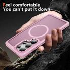 For Samsung Galaxy S25 Ultra 5G Hardware Lens Protection MagSafe Magnetic PC Hybrid TPU Phone Case(Pink) - 3