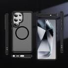 For Samsung Galaxy S25 Ultra 5G Hardware Lens Protection MagSafe Magnetic PC Hybrid TPU Phone Case(Black) - 2