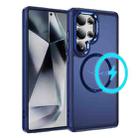 For Samsung Galaxy S25 Ultra 5G Hardware Lens Protection MagSafe Magnetic PC Hybrid TPU Phone Case(Blue) - 1