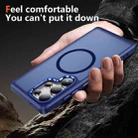 For Samsung Galaxy S25 Ultra 5G Hardware Lens Protection MagSafe Magnetic PC Hybrid TPU Phone Case(Blue) - 3