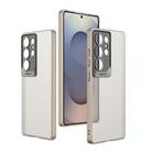 For Samsung Galaxy S25 Ultra 5G GKK Semi-transparent Skin Feel Scale Lens PC Phone Case(Titanium Grey) - 1