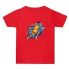 Basketball Player Printed Summer Baggy Cotton Short Sleeve T-shirt Print On Your Demand, Size:XXL(Red) - 1
