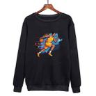 Basketball Player Printed Casual Loose Round Neck Sweatshirt Print On Your Demand, Size:XXL(Black) - 1