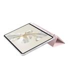 For Honor Pad 9 3-Fold Clear Acrylic Leather Tablet Case(Pink) - 3