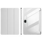 For Honor Pad 9 3-Fold Clear Acrylic Leather Tablet Case(Gray) - 1