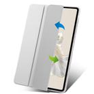 For Honor Pad 9 3-Fold Clear Acrylic Leather Tablet Case(Gray) - 2