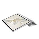 For Honor Pad 9 3-Fold Clear Acrylic Leather Tablet Case(Gray) - 3