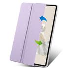 For Honor Pad 9 3-Fold Clear Acrylic Leather Tablet Case(Taro Purple) - 2