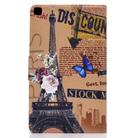 For Samsung Galaxy Tab A7 10.4 2020 T500 Colored Drawing Electric Pressed Horizontal Flip Leather Case, with Holder & Card Slots(Eiffel Tower) - 3