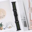 For Apple Watch 42mm / 41mm / 40mm / 38mm Double Leather Buckle Paracord Nylon Watch Band(Green) - 2