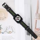 For Apple Watch 42mm / 41mm / 40mm / 38mm Double Leather Buckle Paracord Nylon Watch Band(Green) - 3