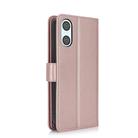 For Sony Xperia 10 VI Multi-Card Wallet RFID Leather Phone Case(Rose Gold) - 3