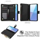 For Sony Xperia 10 VI YM016 Rhombic Zipper Card Wallet Leather Phone Case with Lanyard(Black) - 3