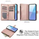 For Sony Xperia 10 VI YM016 Rhombic Zipper Card Wallet Leather Phone Case with Lanyard(Rose Gold) - 3