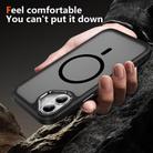 For iPhone 16 Hardware Lens Protection MagSafe Magnetic PC Hybrid TPU Phone Case(Black) - 3