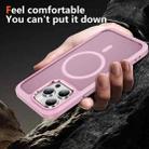 For iPhone 15 Pro Max Hardware Lens Protection MagSafe Magnetic PC Hybrid TPU Phone Case(Pink) - 3