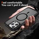 For iPhone 15 Pro Max Hardware Lens Protection MagSafe Magnetic PC Hybrid TPU Phone Case(Black) - 3