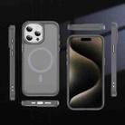 For iPhone 15 Pro Hardware Lens Protection MagSafe Magnetic PC Hybrid TPU Phone Case(Grey) - 2