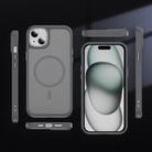 For iPhone 15 Plus / 14 Plus Hardware Lens Protection MagSafe Magnetic PC Hybrid TPU Phone Case(Grey) - 2