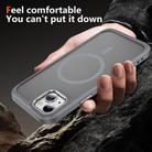 For iPhone 15 Plus / 14 Plus Hardware Lens Protection MagSafe Magnetic PC Hybrid TPU Phone Case(Grey) - 3