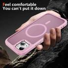 For iPhone 15 Hardware Lens Protection MagSafe Magnetic PC Hybrid TPU Phone Case(Pink) - 3
