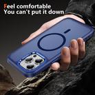 For iPhone 14 Pro Max Hardware Lens Protection MagSafe Magnetic PC Hybrid TPU Phone Case(Blue) - 3