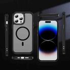 For iPhone 14 Pro Hardware Lens Protection MagSafe Magnetic PC Hybrid TPU Phone Case(Black) - 2