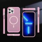 For iPhone 13 Pro Hardware Lens Protection MagSafe Magnetic PC Hybrid TPU Phone Case(Pink) - 2