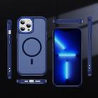 For iPhone 13 Pro Max Hardware Lens Protection MagSafe Magnetic PC Hybrid TPU Phone Case(Blue) - 2