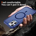 For iPhone 13 Pro Max Hardware Lens Protection MagSafe Magnetic PC Hybrid TPU Phone Case(Blue) - 3