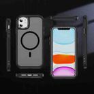 For iPhone 12 / 12 Pro Hardware Lens Protection MagSafe Magnetic PC Hybrid TPU Phone Case(Black) - 2