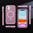 For iPhone 11 Hardware Lens Protection MagSafe Magnetic PC Hybrid TPU Phone Case(Pink) - 2