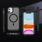 For iPhone 11 Hardware Lens Protection MagSafe Magnetic PC Hybrid TPU Phone Case(Black) - 2