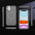 For iPhone 11 Hardware Lens Protection MagSafe Magnetic PC Hybrid TPU Phone Case(Grey) - 2