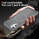 For iPhone 11 Hardware Lens Protection MagSafe Magnetic PC Hybrid TPU Phone Case(Grey) - 3