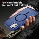 For iPhone 11 Hardware Lens Protection MagSafe Magnetic PC Hybrid TPU Phone Case(Blue) - 3