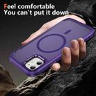 For iPhone 11 Hardware Lens Protection MagSafe Magnetic PC Hybrid TPU Phone Case(Purple) - 3