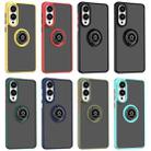For Samsung Galaxy S25 Edge 5G Q Shadow 1 Series TPU + PC Phone Case with Ring(Sky Blue) - 2