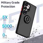 For Samsung Galaxy S25 Ultra 5G Q Shadow 1 Series TPU + PC Phone Case with Ring(Royal Blue) - 2