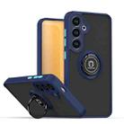 For Samsung Galaxy S25+ / S24+ 5G Q Shadow 1 Series TPU + PC Phone Case with Ring(Royal Blue) - 1