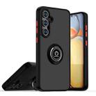 For Samsung Galaxy S24 FE 5G Q Shadow 1 Series TPU + PC Phone Case with Ring(Black+Red) - 1