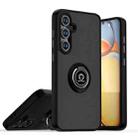 For Samsung Galaxy S24 FE 5G Q Shadow 1 Series TPU + PC Phone Case with Ring(Black+Black) - 1