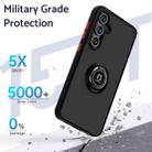For Samsung Galaxy S24 FE 5G Q Shadow 1 Series TPU + PC Phone Case with Ring(Army Green) - 2