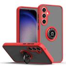 For Samsung Galaxy S23 FE 5G Q Shadow 1 Series TPU + PC Phone Case with Ring(Red) - 1