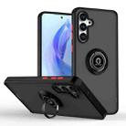 For Samsung Galaxy M55 / F55 / C55 5G Q Shadow 1 Series TPU + PC Phone Case with Ring(Black+Red) - 1