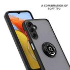 For Samsung Galaxy M14 5G / F14 5G Q Shadow 1 Series TPU + PC Phone Case with Ring(Black+Black) - 2