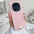 For OPPO Find N5 Transparent Edge Litchi Texture Phone Case(Pink) - 2