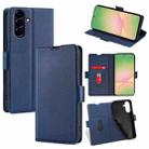 For Samsung Galaxy A56 5G Ultra-thin Voltage Side Buckle Horizontal Flip Leather Phone Case(Blue) - 1