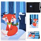 For Samsung Galaxy Tab S8 / Galaxy Tab S7 T870 Colored Drawing Horizontal Flip Leather Case with Holder & Card Slots & Sleep / Wake-up Function(Red Fox) - 1